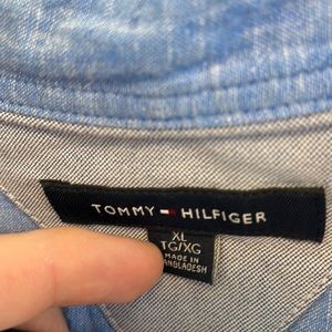 Gently used Tommy Hilfiger short sleeve dress shirt size extra large